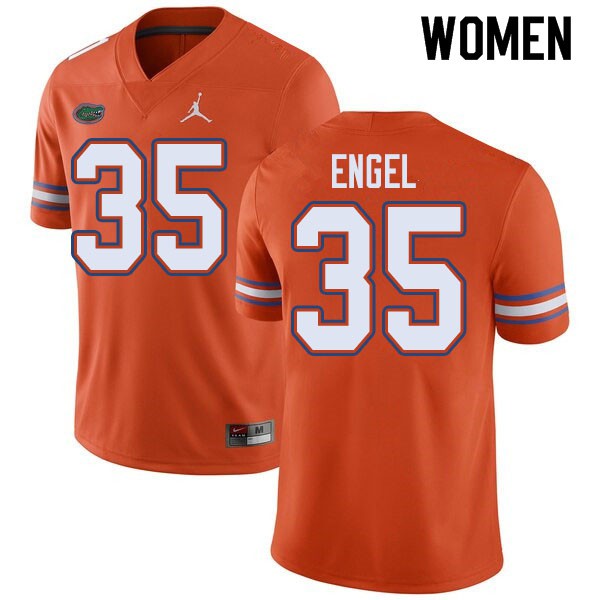 Jordan Brand Women #35 Kyle Engel Florida Gators College Football Jerseys Orange